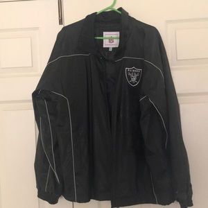 NFL Raiders Jacket poly/vinyl very warm size med